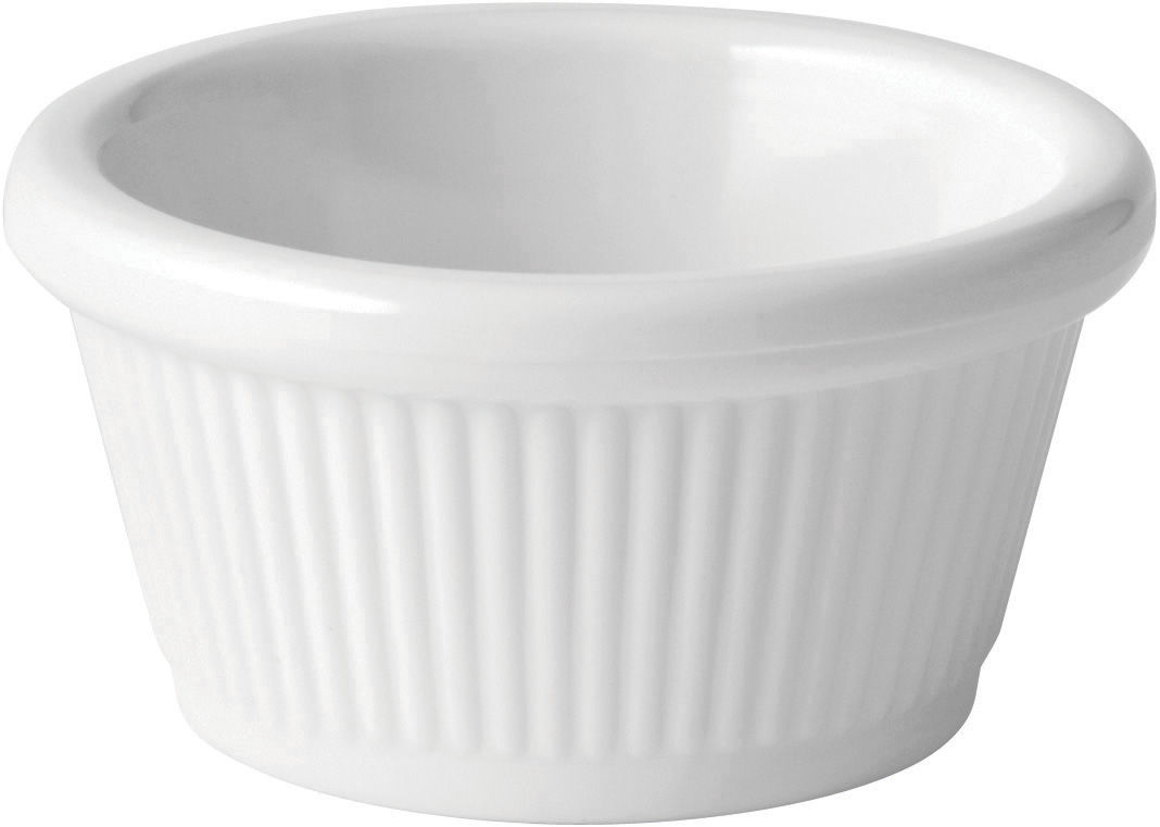 Fluted White Ramekin 2oz (6cl) - JMP210-000000-B01012 (Pack of 12)